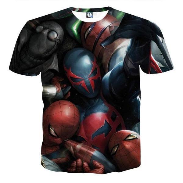 Spiderman Tee 3D Printed Mysterious Spiderman T Shirt