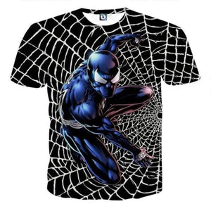 Spiderman Tee 3D Printed Reverse Spiderman T Shirt