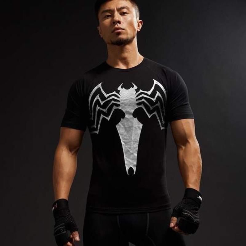 Spiderman Tee 3D Printed Simple Short Sleeve Spiderman T Shirt