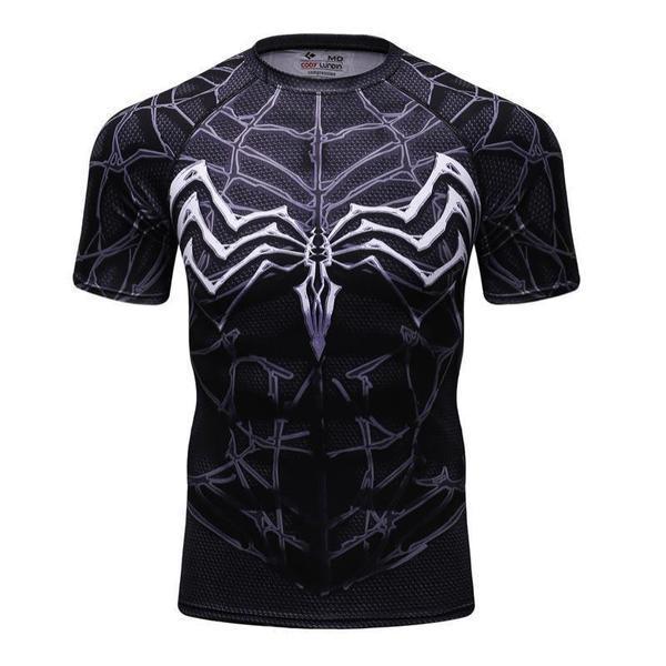 Spiderman Tee 3D Printed Unique Black Spiderman T Shirt