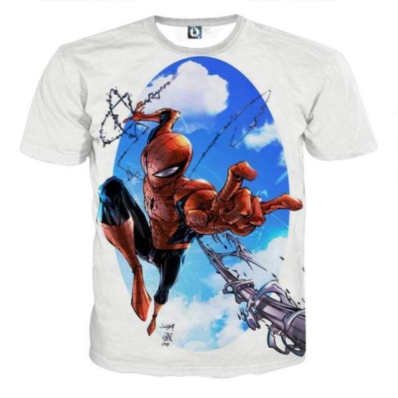 Spiderman Tee 3D Printed Webbing It Spiderman T Shirt
