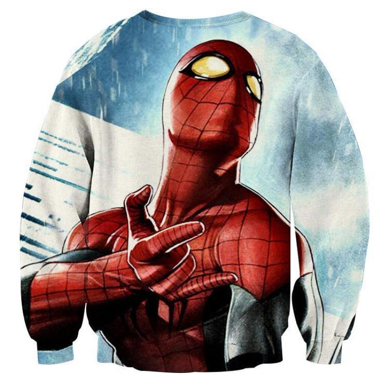 Spiderman Webbed 3D Printed Spiderman Sweatshirt