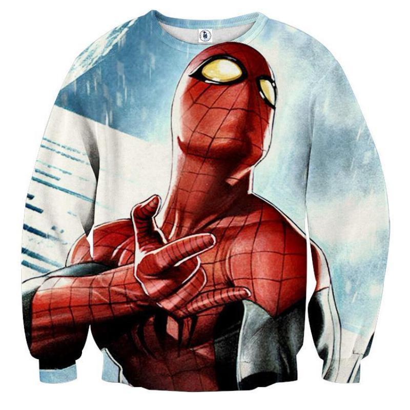 Spiderman Webbed 3D Printed Spiderman Sweatshirt
