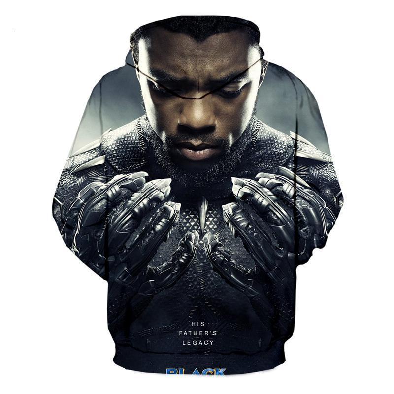 Strong Black Panther 3D printing Hoodie