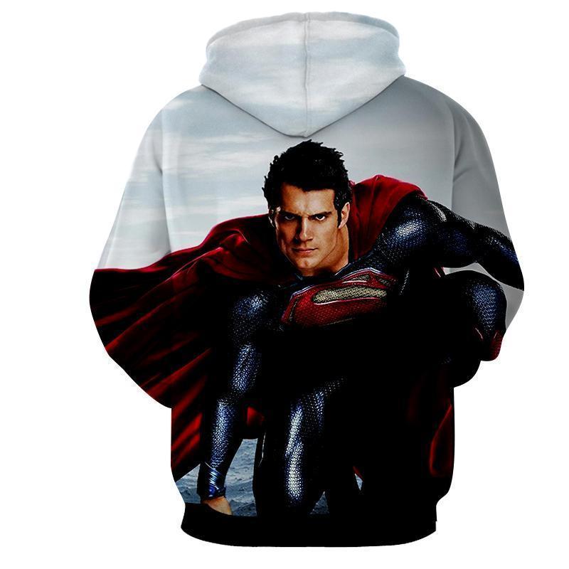 Superman 3D Printed Flying Thunder Superman Hoodie