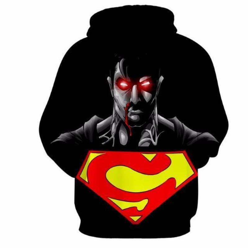 Superman ActionPrint 3D Printed Superman Hoodie