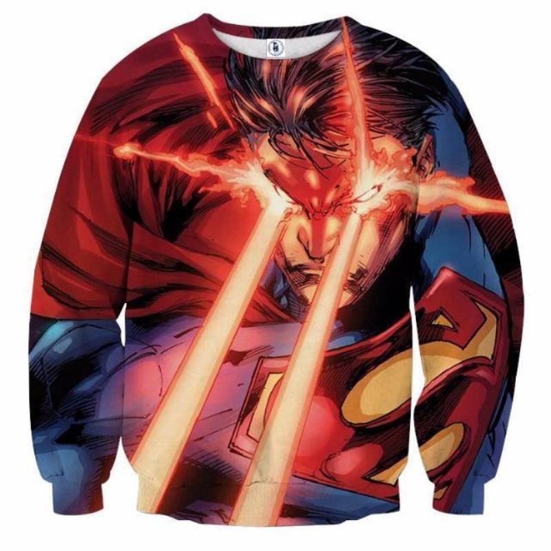 Superman Action Pack 3D Printed Superman Sweatshirt