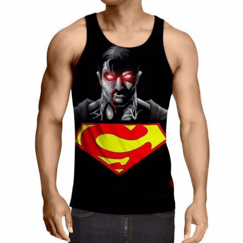 Superman Action Pack 3D Printed Superman Tank Top