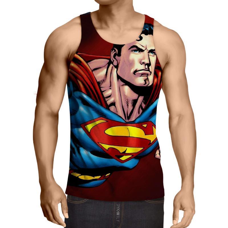 Superman Animated Print 3D Printed Superman Tank Top