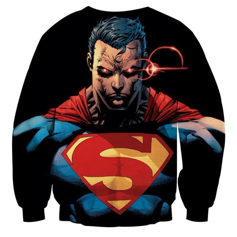 Superman Black Wonder 3D Printed Superman Sweatshirt