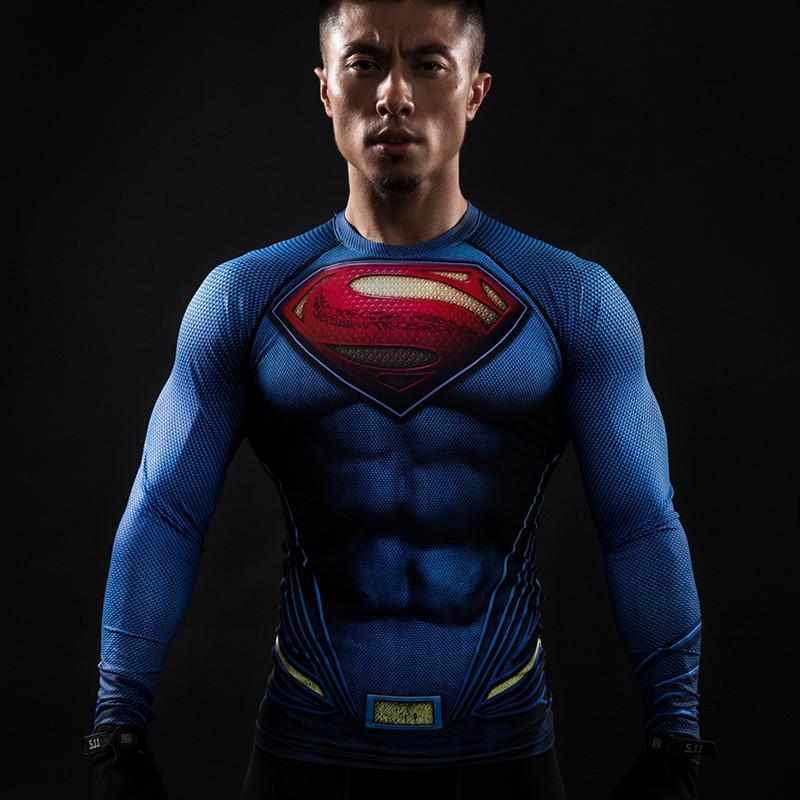 Superman Blue 3D Printed Superman Long Sleeve Shirt