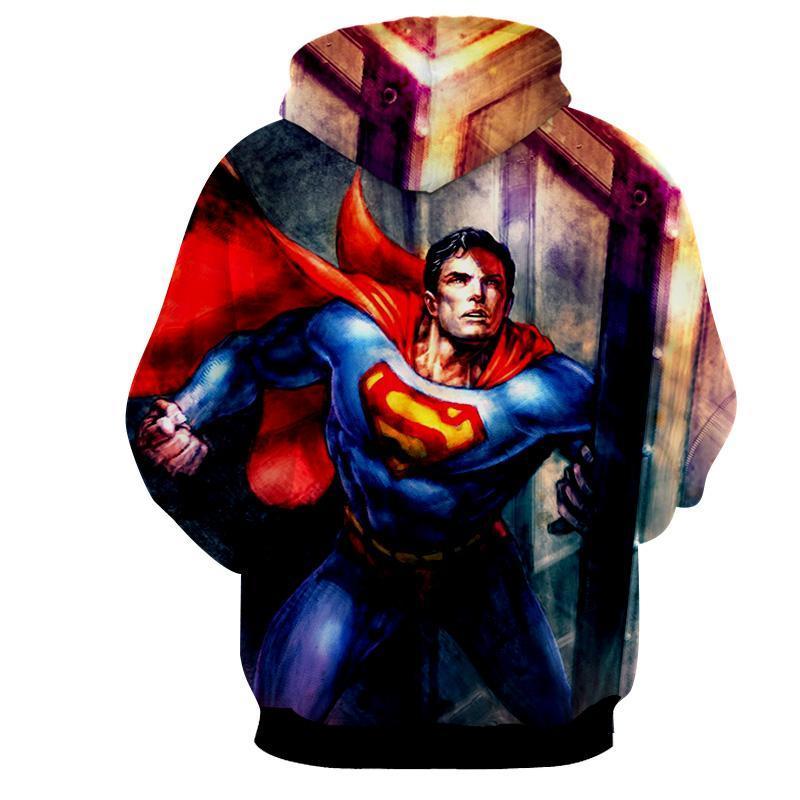 Superman Crimson 3D Printed Superman Hoodie