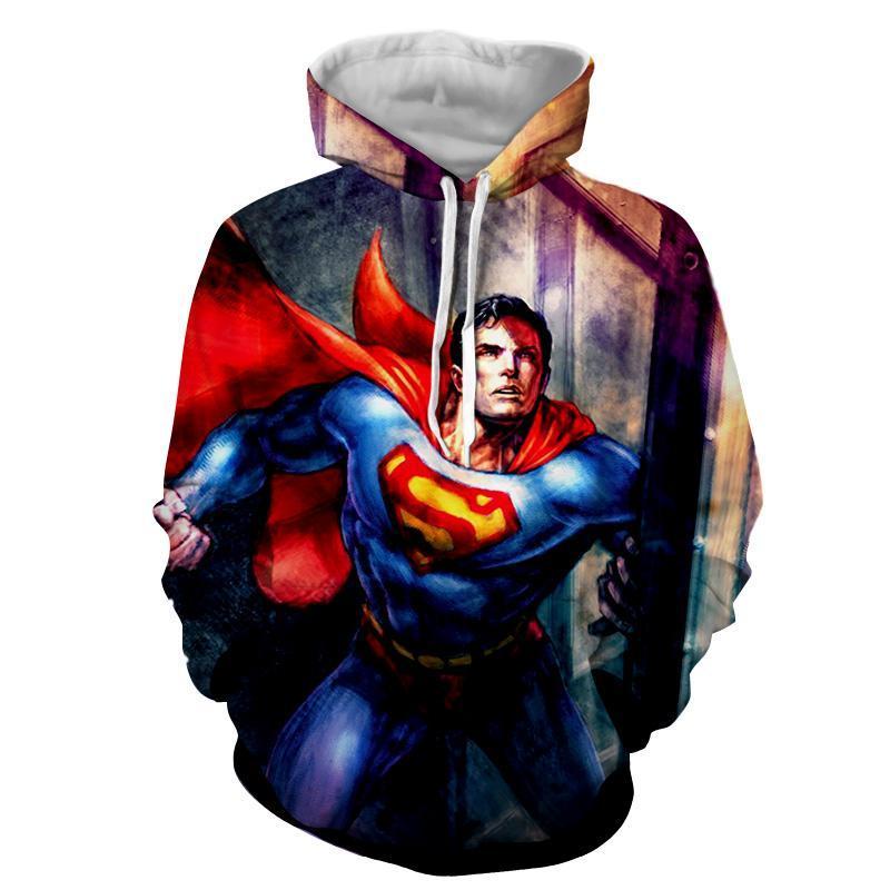 Superman Crimson 3D Printed Superman Hoodie