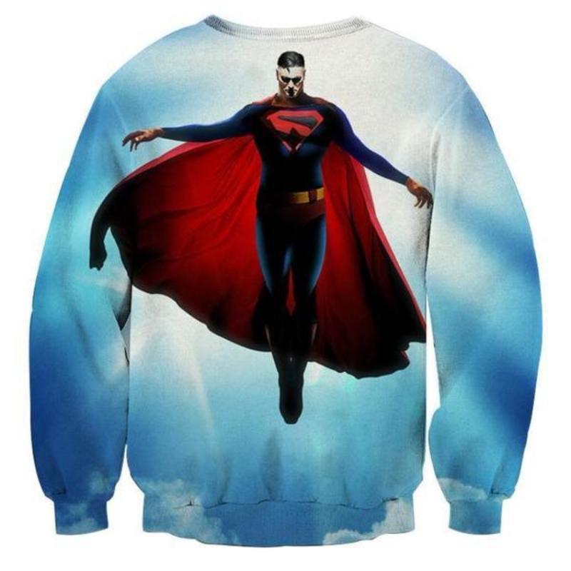 Superman Flying Wonder 3D Printed Superman Sweatshirt