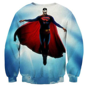 Superman Flying Wonder 3D Printed Superman Sweatshirt