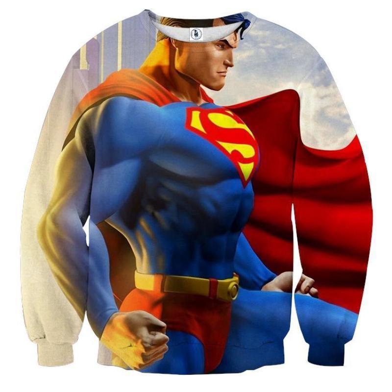 Superman Flying Wonder 3D Printed Superman Sweatshirt