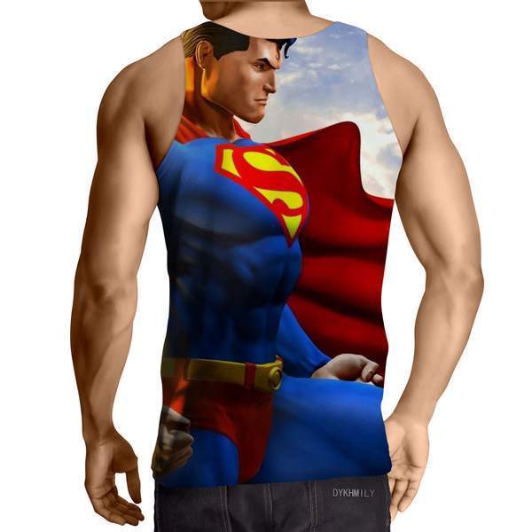 Superman Flying Wonder 3D Printed Superman Tank Top