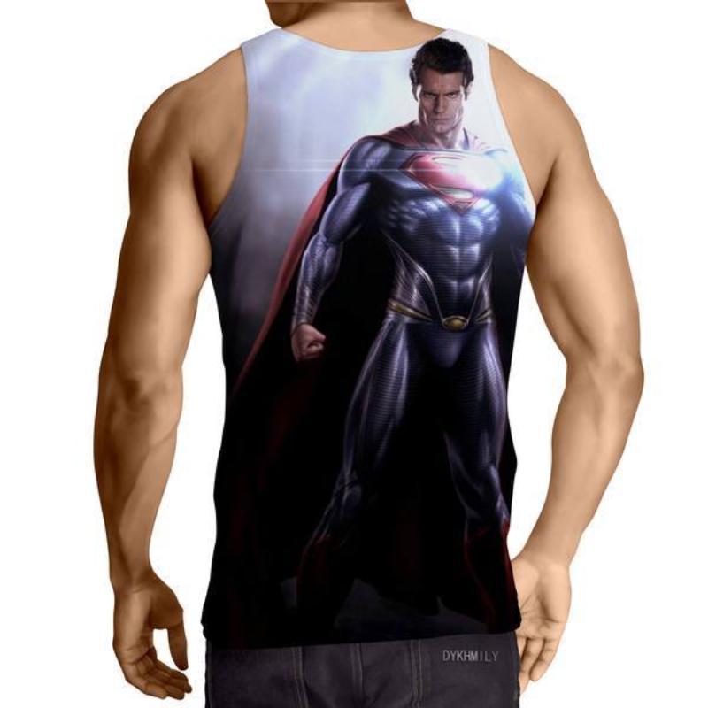Superman Godly 3D Printed Superman Tank Top