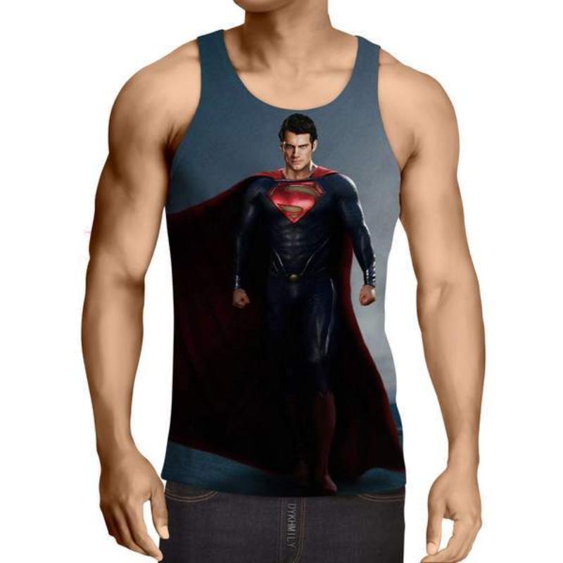 Superman Horizon 3D Printed Superman Tank Top