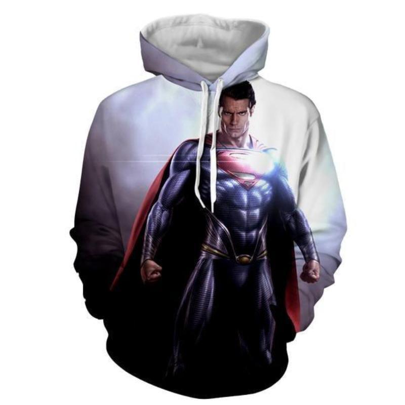 Superman Kryptonian 3D Printed Superman Hoodie