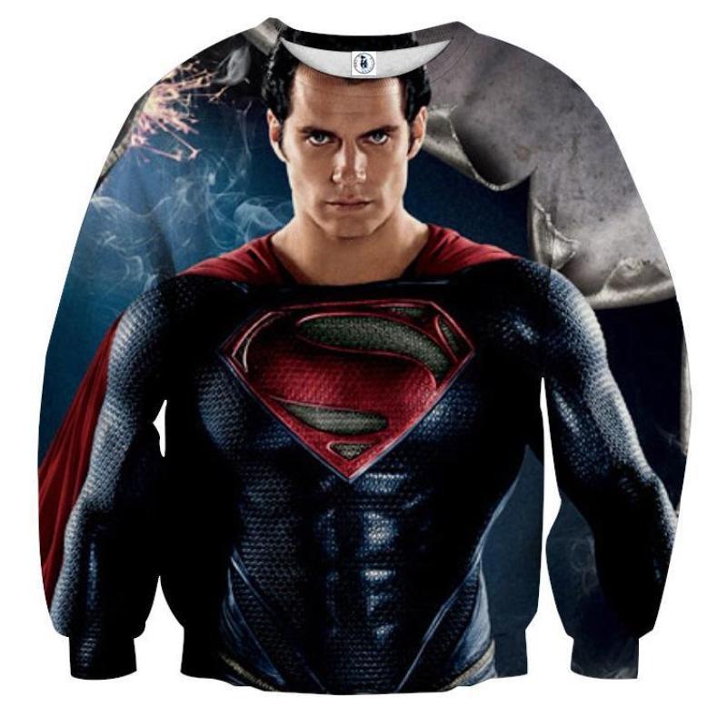 Superman Kryptonian Wonder 3D Printed Superman Sweatshirt
