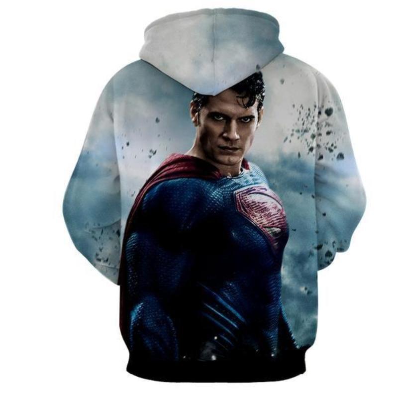 Superman Kryptonic 3D Printed Superman Hoodie