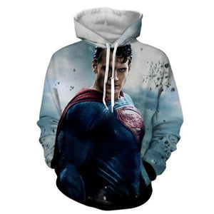 Superman Kryptonic 3D Printed Superman Hoodie