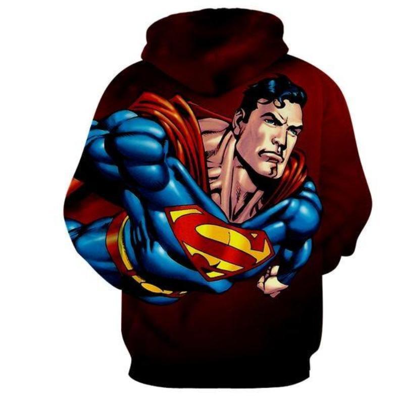 Superman Old School 3D Printed Superman Hoodie