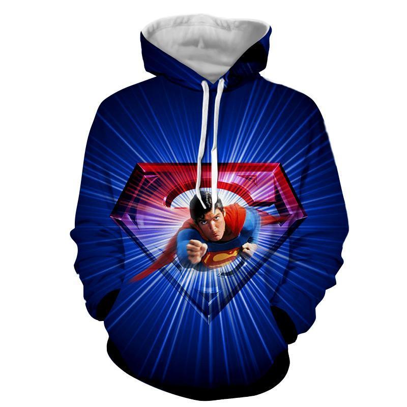 Superman Old School 3D Printed Superman Hoodie