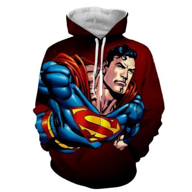 Superman Old School 3D Printed Superman Hoodie