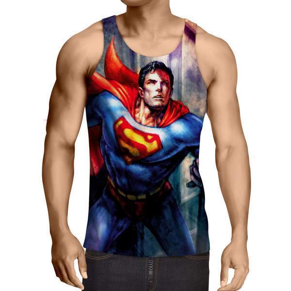 Superman Oldschool 3D Printed Tank Top