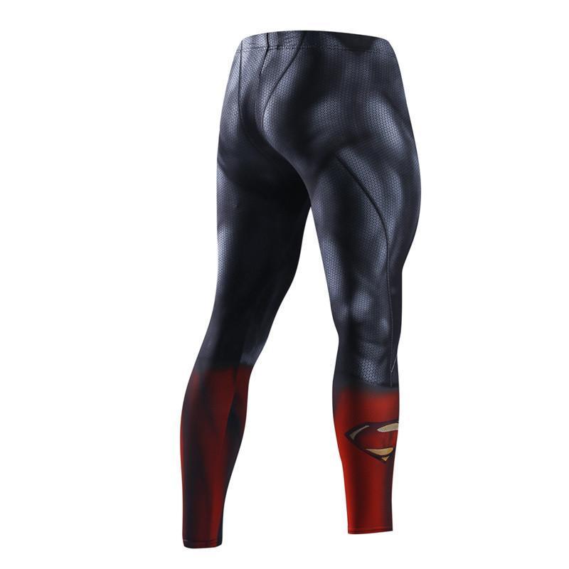 Superman Pant 3D Printed Elastic Waist Superman Costume Pant