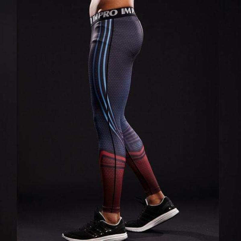 Superman Pant Vintage Black 3D Printed Elastic Superman Costume Pant