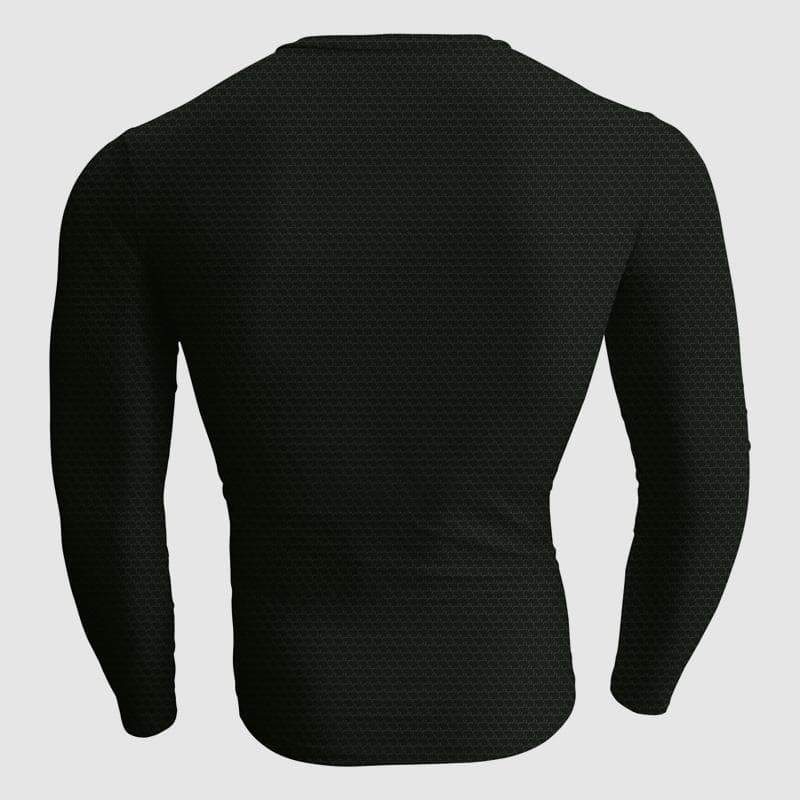 Superman Pure Black 3D Printed Superman Long Sleeve Shirt
