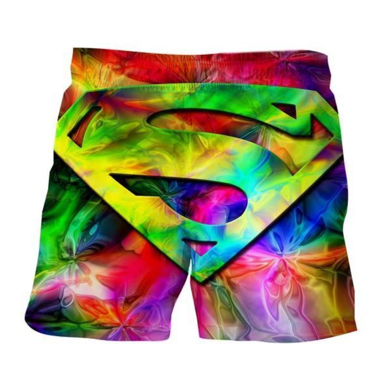 Superman Rainbow Logo 3D Printed Superman Short