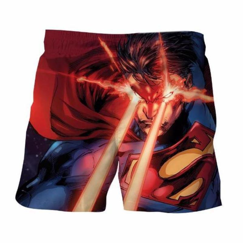 Superman Splatter Logo 3D Printed Superman Short