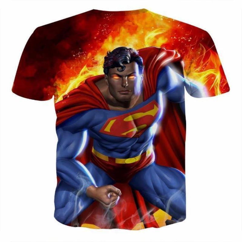 Superman Tee Action Pack 3D Printed Superman T Shirt