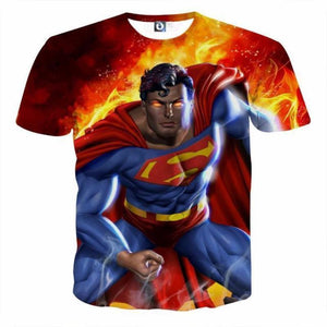 Superman Tee Action Pack 3D Printed Superman T Shirt