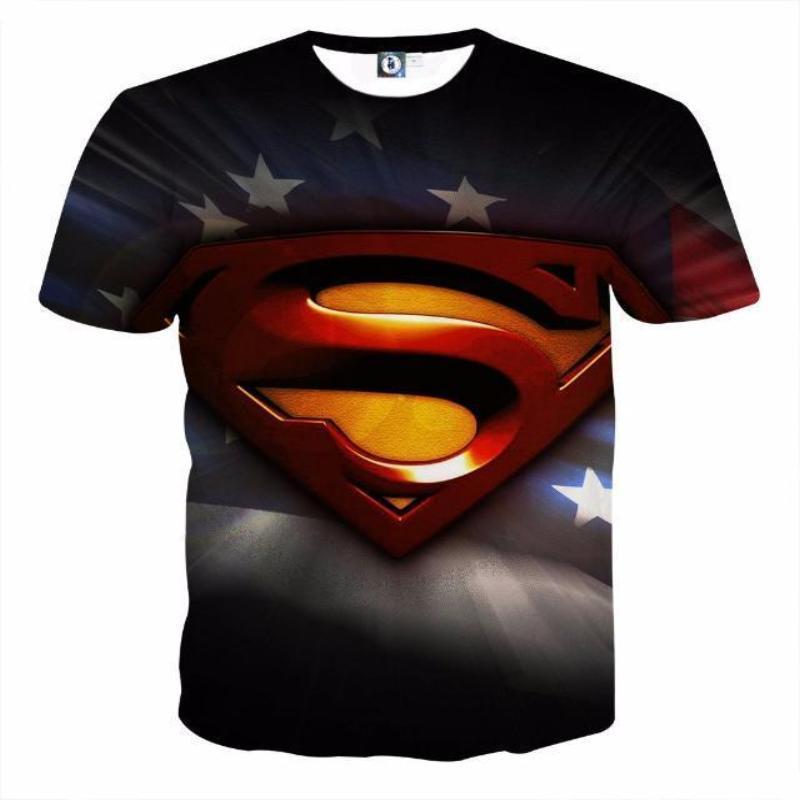 Superman Tee America's Savior 3D Printed Superman T Shirt