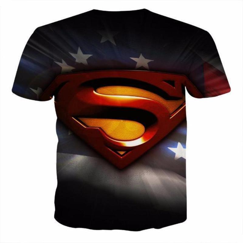 Superman Tee America's Savior 3D Printed Superman T Shirt