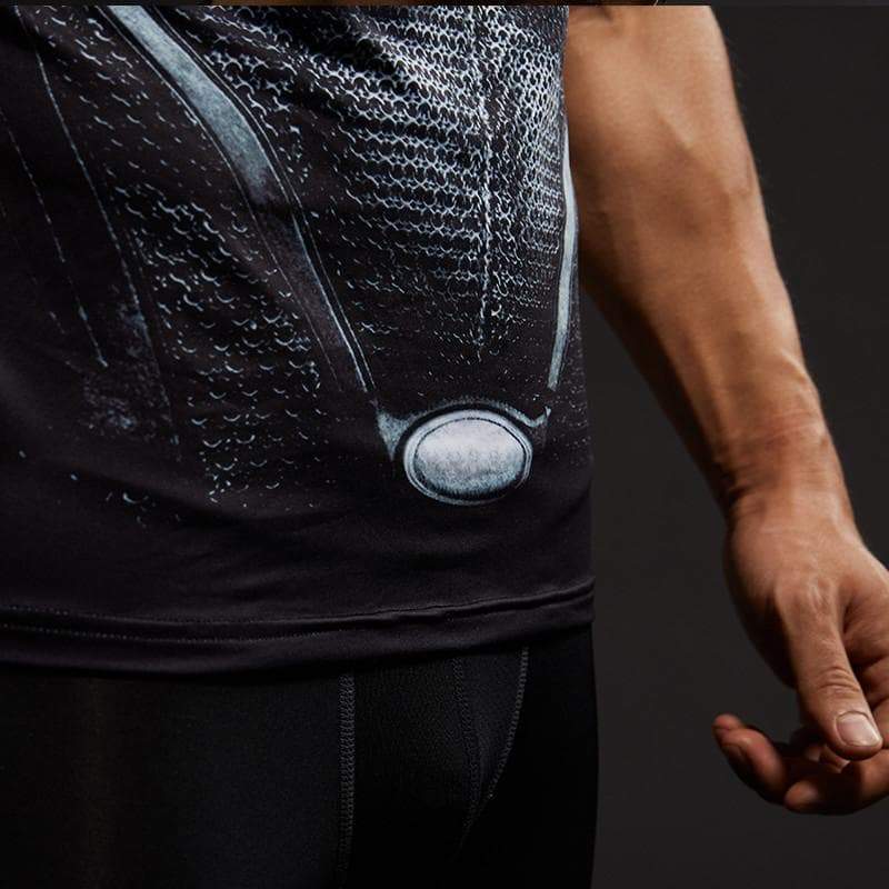 Superman Tee Black Spandex 3D Printed Superman T Shirt