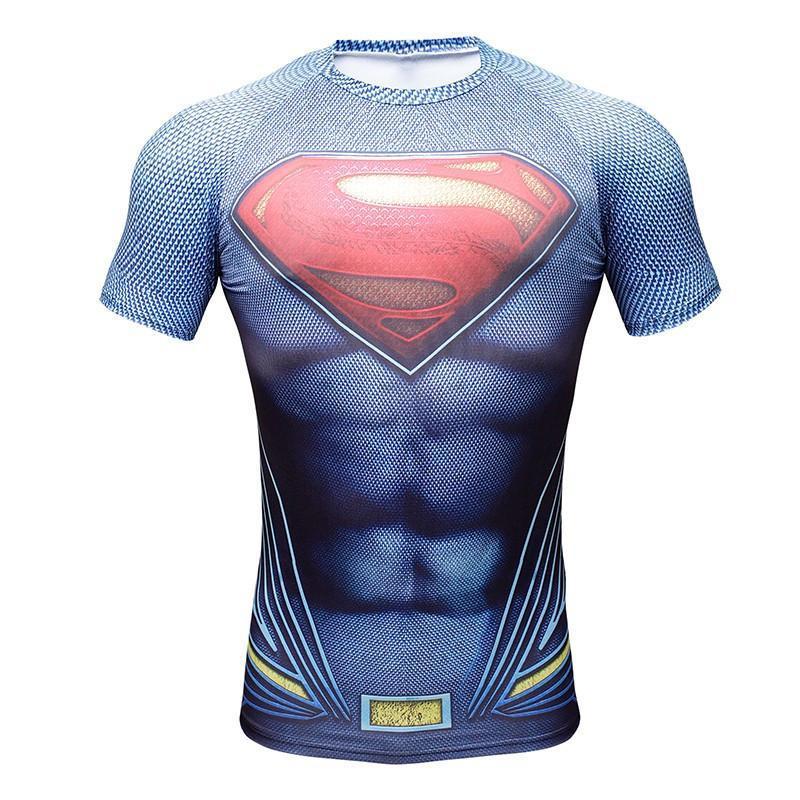 Superman Tee Faded 3D Printed Superman T Shirt