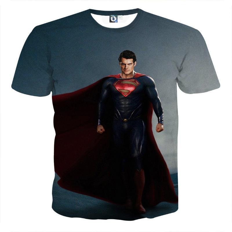 Superman Tee Flying God 3D Printed Superman T Shirt