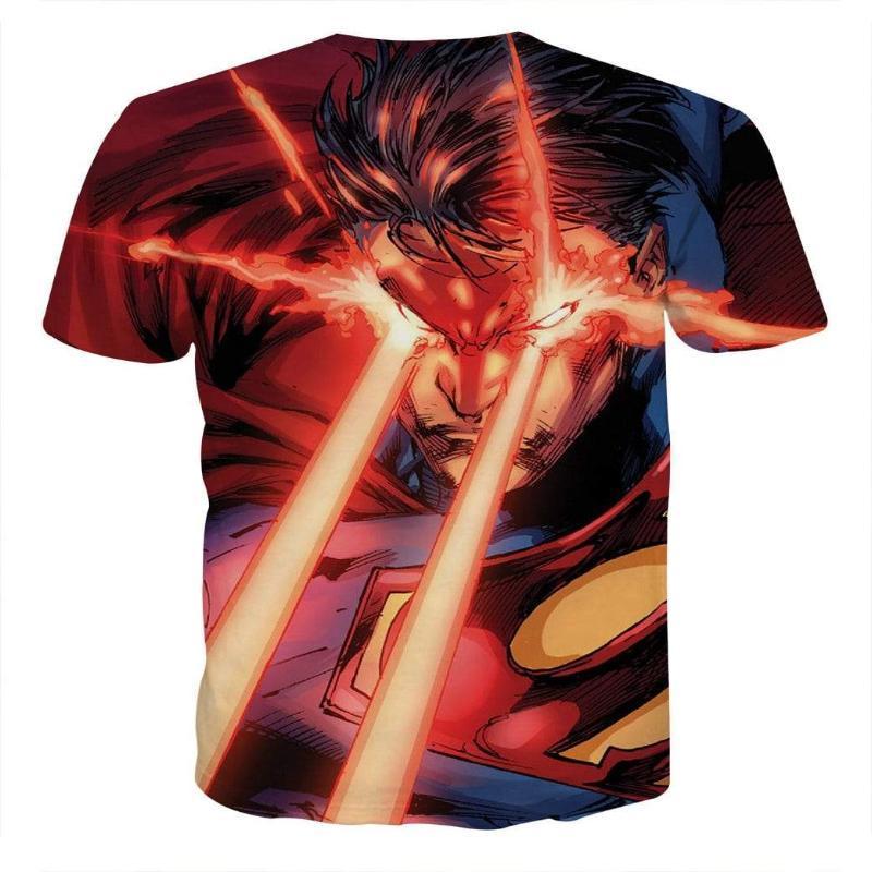 Superman Tee In Action 3D Printed Superman T Shirt
