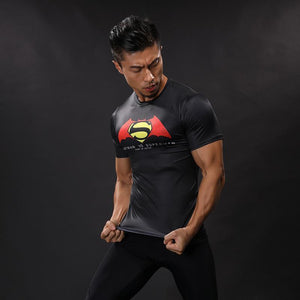 Superman Tee Logo Spandex 3D Printed Superman T Shirt