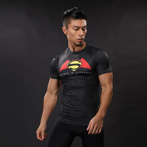 Superman Tee Logo Spandex 3D Printed Superman T Shirt