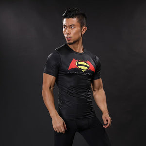 Superman Tee Logo Spandex 3D Printed Superman T Shirt
