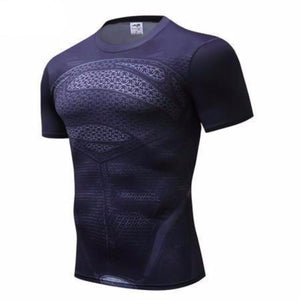 Superman Tee Navy Blue 3D Printed Superman T Shirt