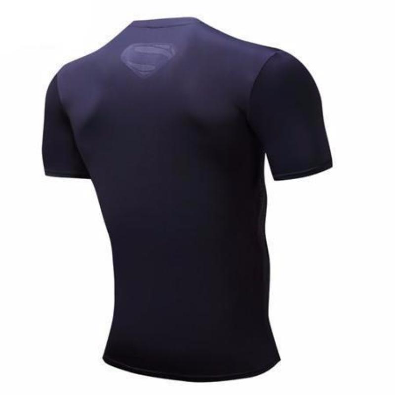 Superman Tee Navy Blue 3D Printed Superman T Shirt