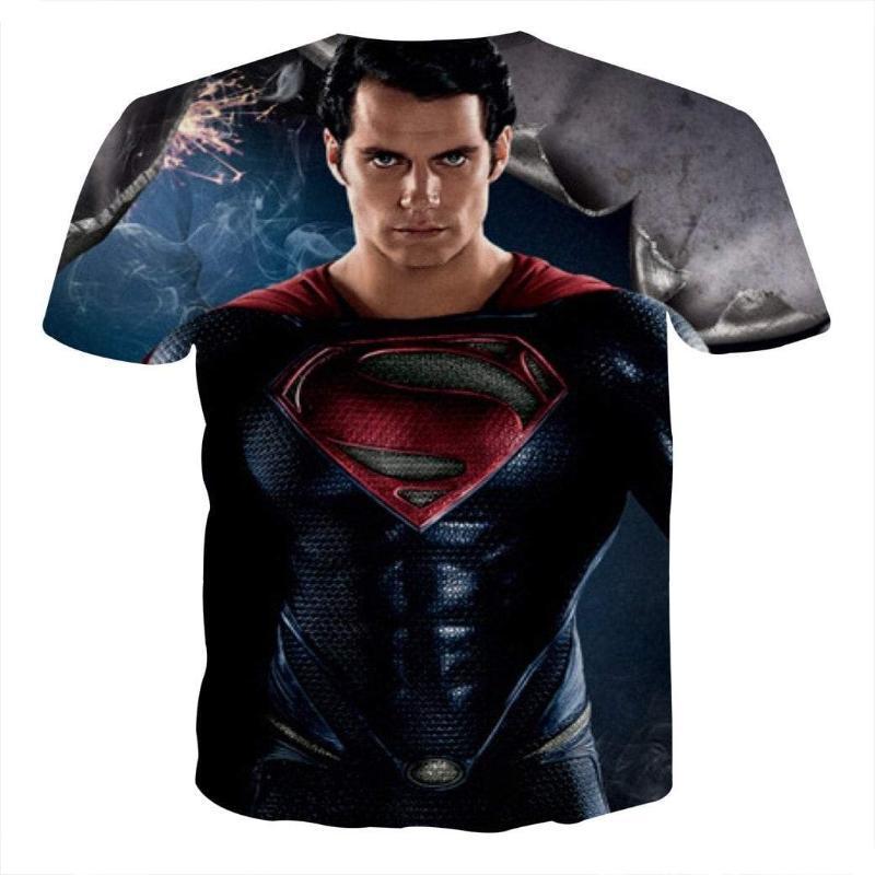 Superman Tee Rising God 3D Printed Superman T Shirt